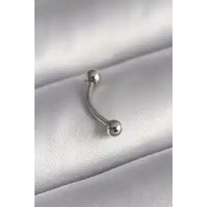 316L Çelik Gümüş Renk Topçuk Model Piercing