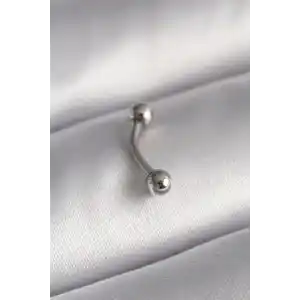 316L Çelik Gümüş Renk Topçuk Model Piercing