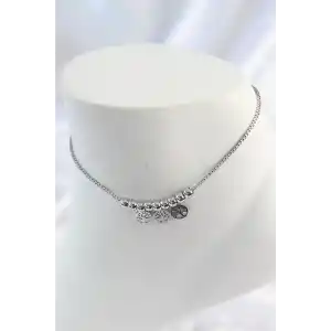 316L Çelik Gümüş Renk Yaşam Ağacı Model Kadın Halhal