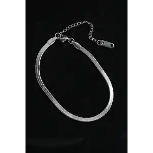 316L Çelik İtalyan Model Gümüş Renk Erkek Bileklik