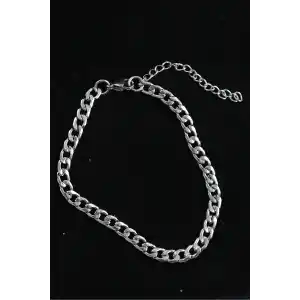 316L Çelik Klasik Model Gümüş Renk Erkek Bileklik