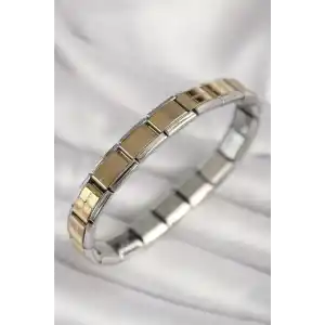 316L Çelik Mix Renk Yazılı Nomination Model Kadın Bileklik