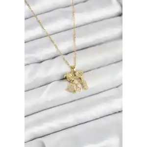 316L Çelik Zincir Gold Renk Erkek Kız Model Kadın Kolye