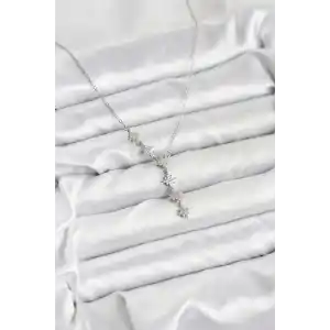 316L Çelik Zincir Gümüş Renk Kutup Yıldızı Model Kadın Kolye