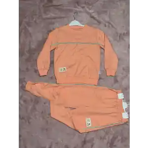 4-10 yaş kız çocuk pembe Armalı yeşilbiye detaylı alt üst ikili takım