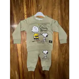 6-24 aylık charlie baskılı takım yeşil