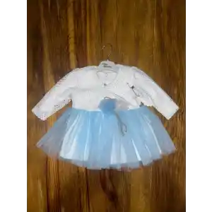 9-18 aylık prenses elbise mavi