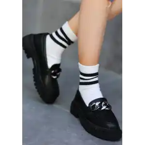 Biga Siyah Cilt  Ayakkabı