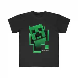 Çocuk Unisex Baskılı T-Shirt - Siyah