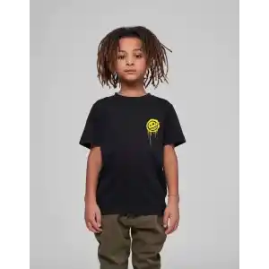 Çocuk Unisex Baskılı T-Shirt - Siyah