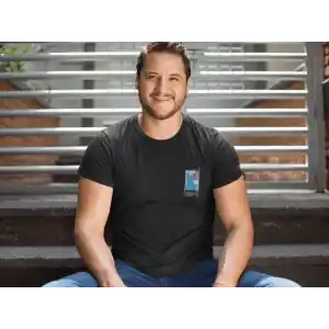 Erkek Bisiklet Yaka Baskılı Oversize T-Shirt - Siyah