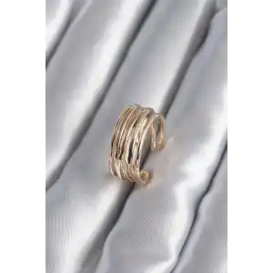 Gold Renk Ayarlanabilir Kadın Yüzük