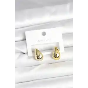 Gold Renk Damla Küpe 17 mm