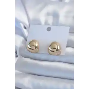 Gold Renk Pirinç Kadın Küpe