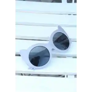 Gri Renk Kedi Model Çocuk Gözlüğü