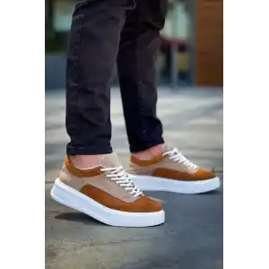 KB-005 Kuback Vizon Taba Süet Bağcıklı  Günlük Erkek  Ayakkabı