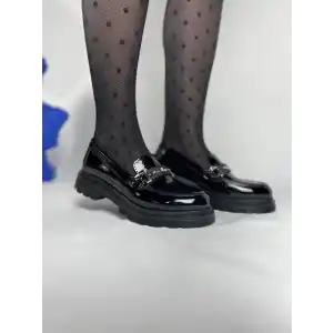 KB-ZN103 Kuback Kömür Rugan Günlük Kadın Babet