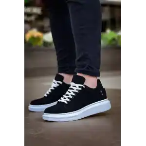 KB047  Kuback Siyah Süet Günlük Erkek  Ayakkabı