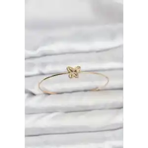 Kelebek Model Gold Renk Bileklik