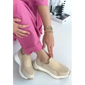 Kendy Bej Cilt Spor Ayakkabı