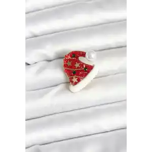 Kırmızı Şapka Model Yılbaşı Temalı Broş