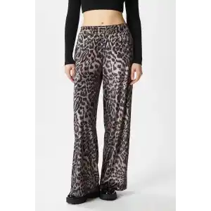 Leopar desen pantolon