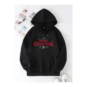Merry Chrıstmas Sweatshirt & Hodie - Siyah