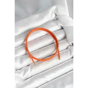 Mıknatıslı Turuncu Renk Sarmal Kadın Bileklik
