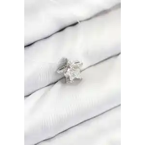 Misineli Yıldız Model Gümüş Renk Hayalet Kolye