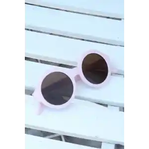 Pembe Renk Yuvarlak İskandinav Çocuk Gözlüğü