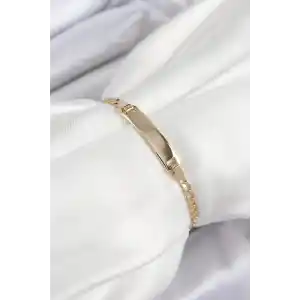 Pirinç Dikdörtgen Model Gold Renk Xuping Bebek Künyesi