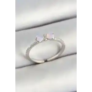 Pirinç Fiyonk Figürlü Zirkon Taşlı Gold Renk Ayarlanabilir Kadın Yüzük