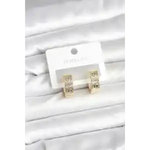 Pirinç Gold Renk Halka Kadın Küpe