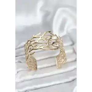 Pirinç Gold Renk Vintage Model Kadın Bileklik