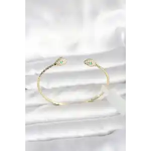 Pirinç Gold Renk Yılan Model Bileklik