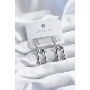 Pirinç Gümüş Renk Model Kadın Küpe