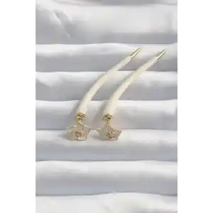 Pirinç Krem Renk Botega Küpe