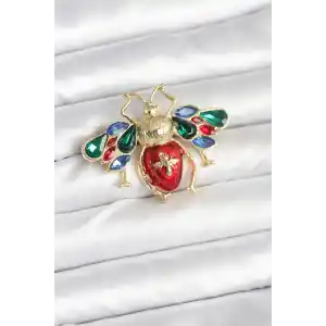 Süslü Arı Model Broş