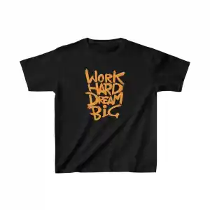 Unisex Çocuk Baskılı T-Shirt - Siyah