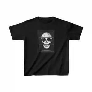 Unisex Çocuk Baskılı T-Shirt - Siyah