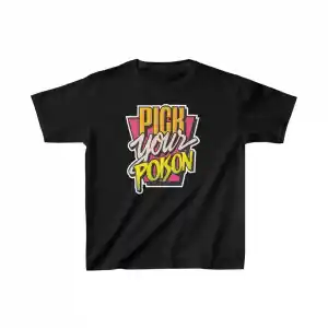 Unisex Çocuk Baskılı T-Shirt - Siyah