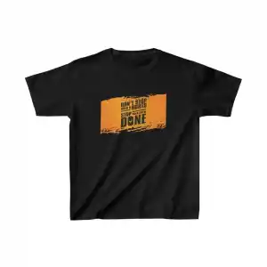 Unisex Çocuk Baskılı T-Shirt - Siyah