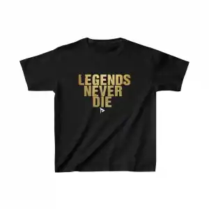 Unisex Çocuk Baskılı T-Shirt - Siyah