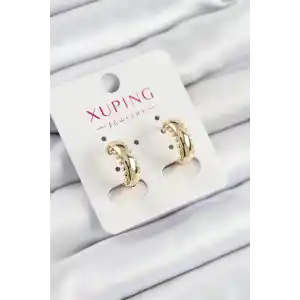 Xuping Çit Halka Model Gold Renk Kadın Küpe