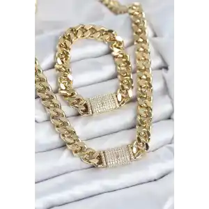 Xuping Gurmet Gold Renk Kolye ve Bileklik Seti