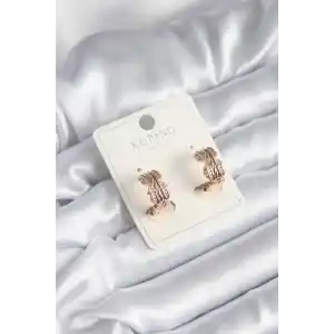 Xuping Model Zirkon Taşlı Halka Kadın Küpe