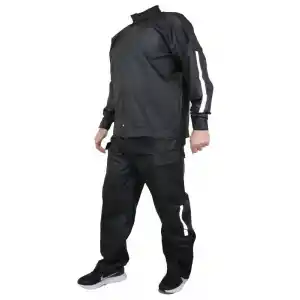 Yağmurluk Takım (Bahçıvan Tipi Askılı Pantolon ve Mont) - Siyah