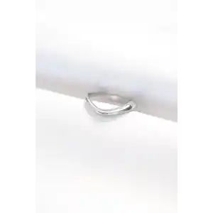 Yassı Silver Renk Ayarlanabilir Yüzük