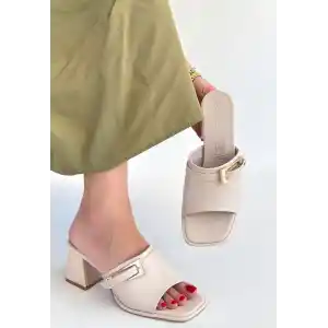 Ziva Bej Cilt Topuklu Terlik