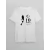 10 Kasım Atatürk Baskılı T-shirt - Beyaz